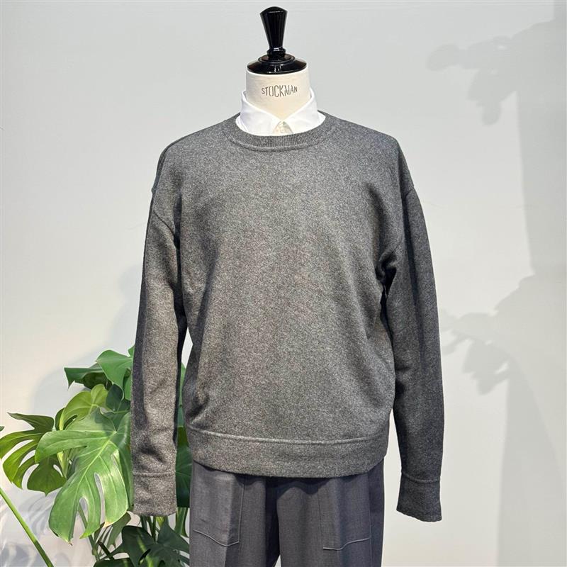 【MORE30%OFF!!】CASHMERE BIAS CREW NECK