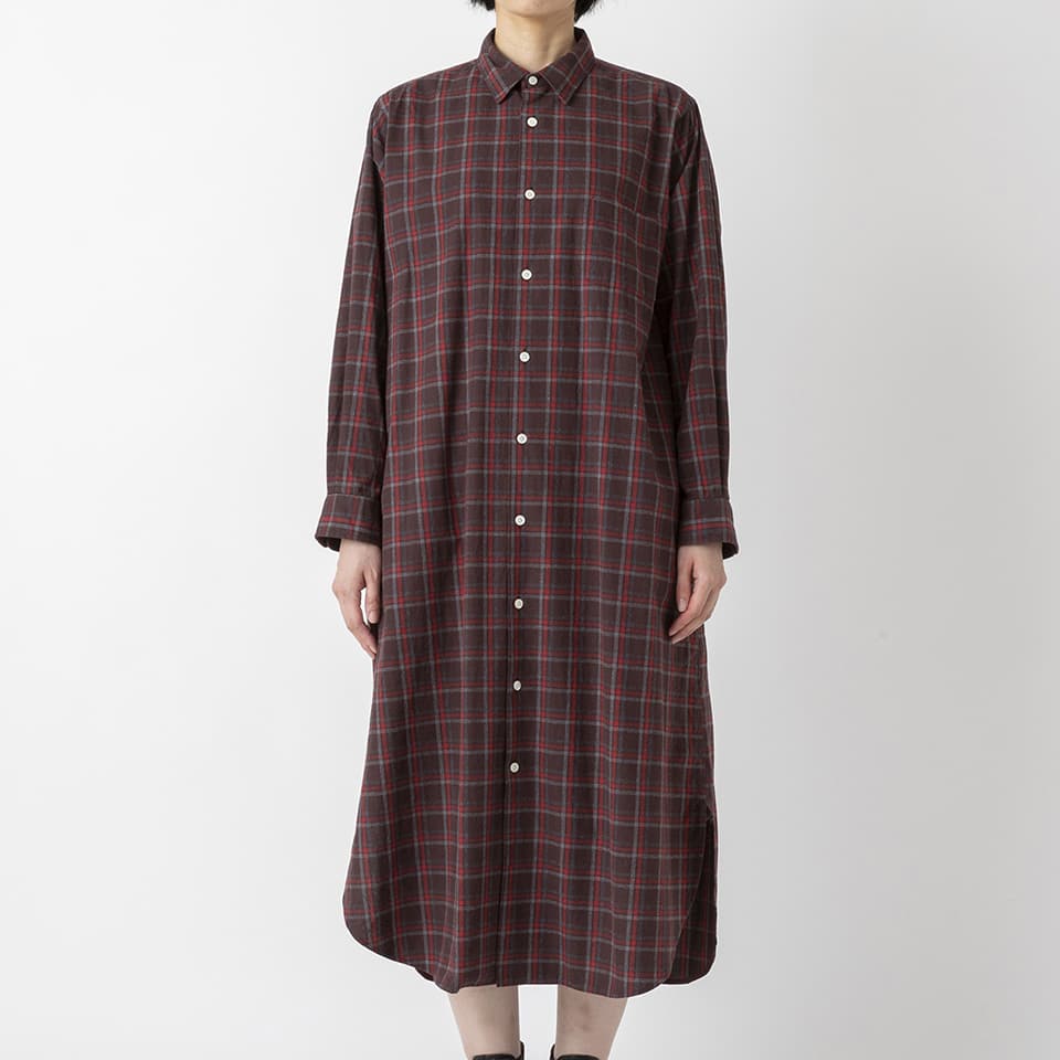 CHECK NIGHT SHIRT