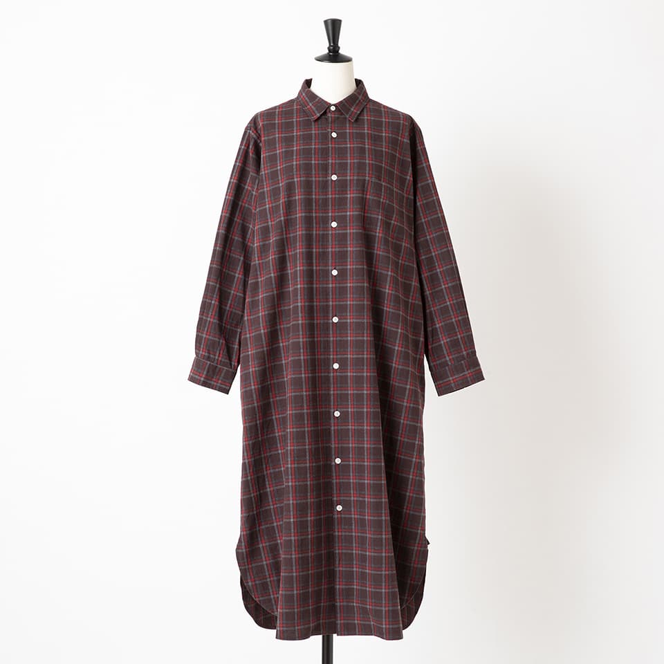 CHECK NIGHT SHIRT