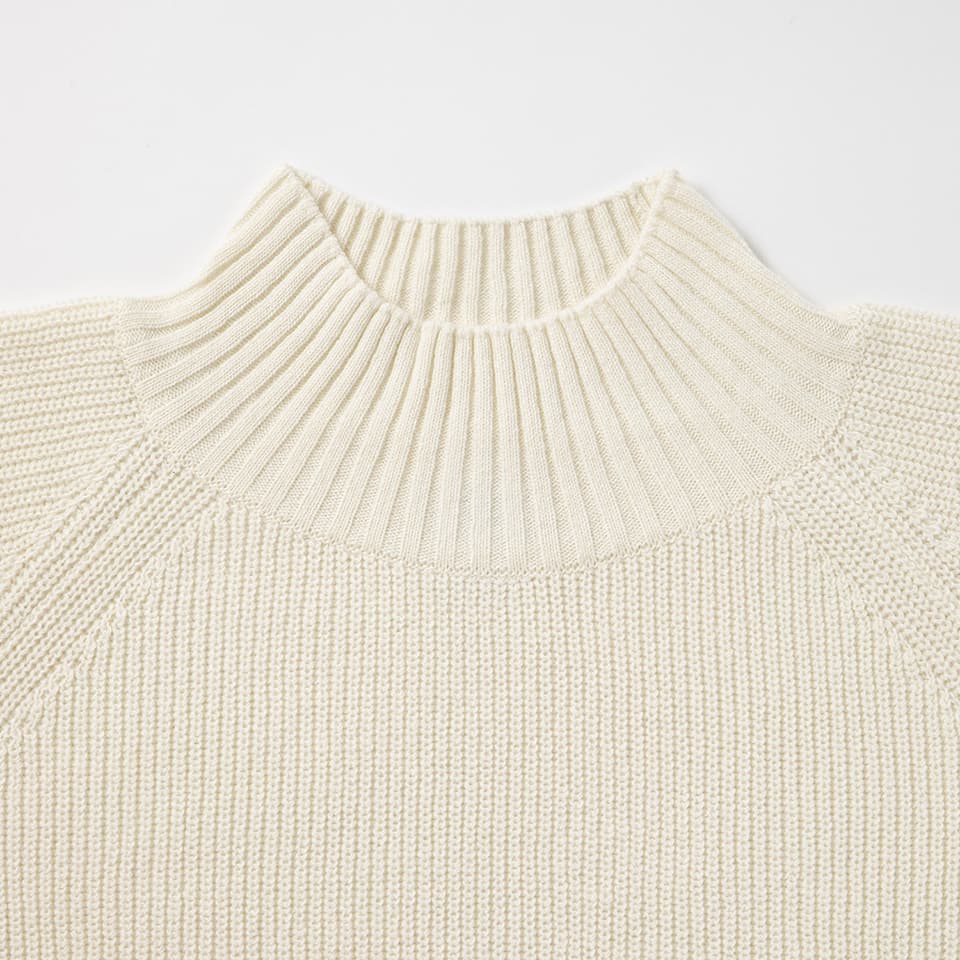 【MORE50%OFF!!】WOOL MOCK NECK KNIT
