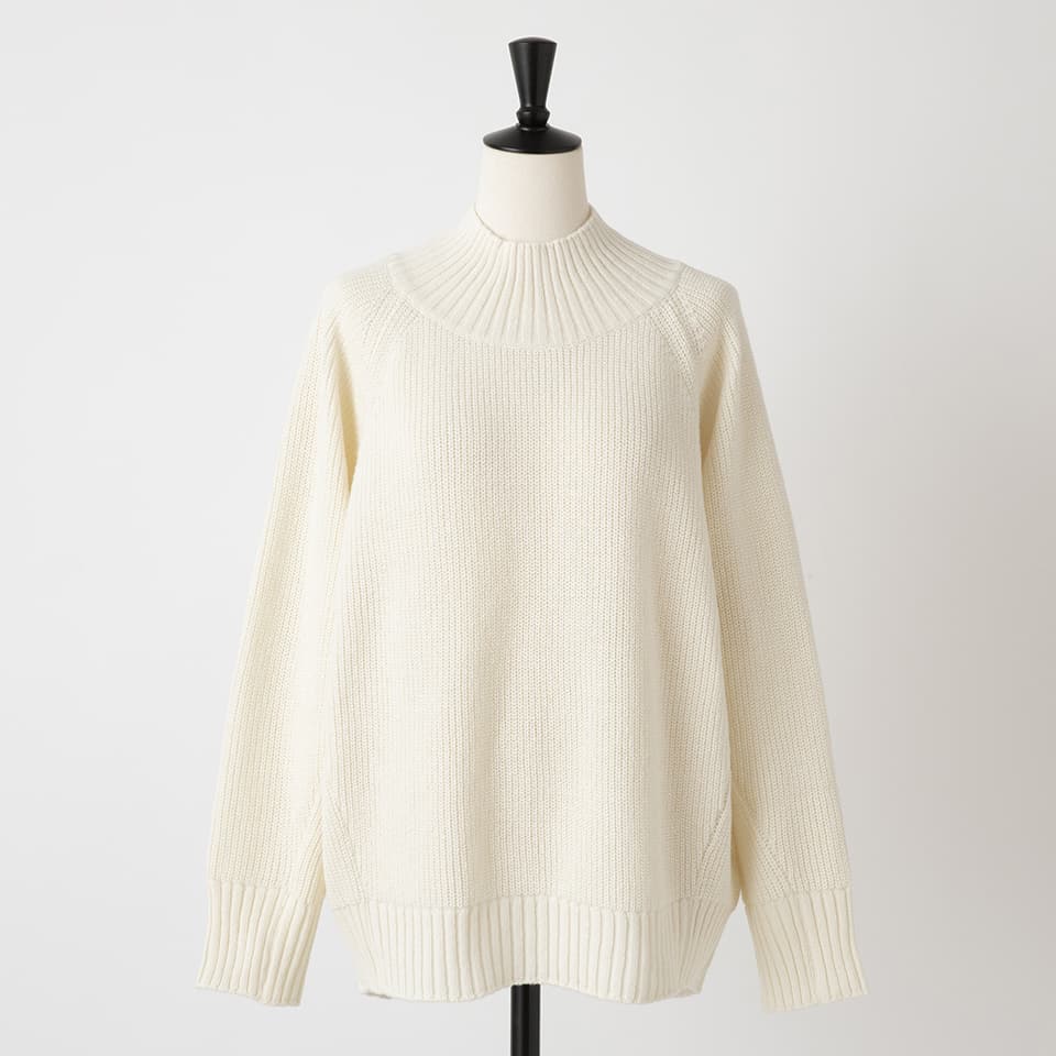 【MORE50%OFF!!】WOOL MOCK NECK KNIT