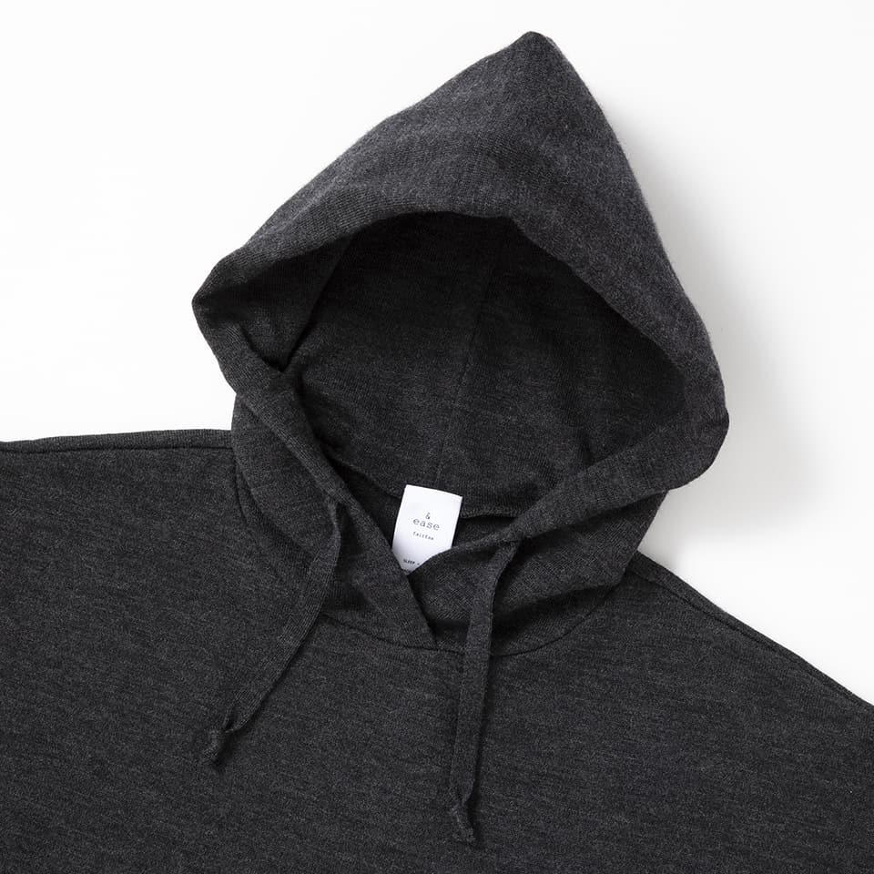 【MORE30%OFF!!】WOOL HOODED KNIT PULLOVER