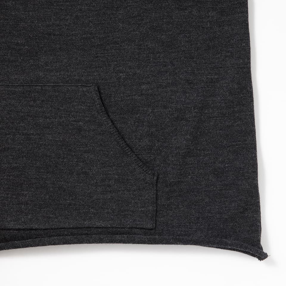 【MORE30%OFF!!】WOOL HOODED KNIT PULLOVER