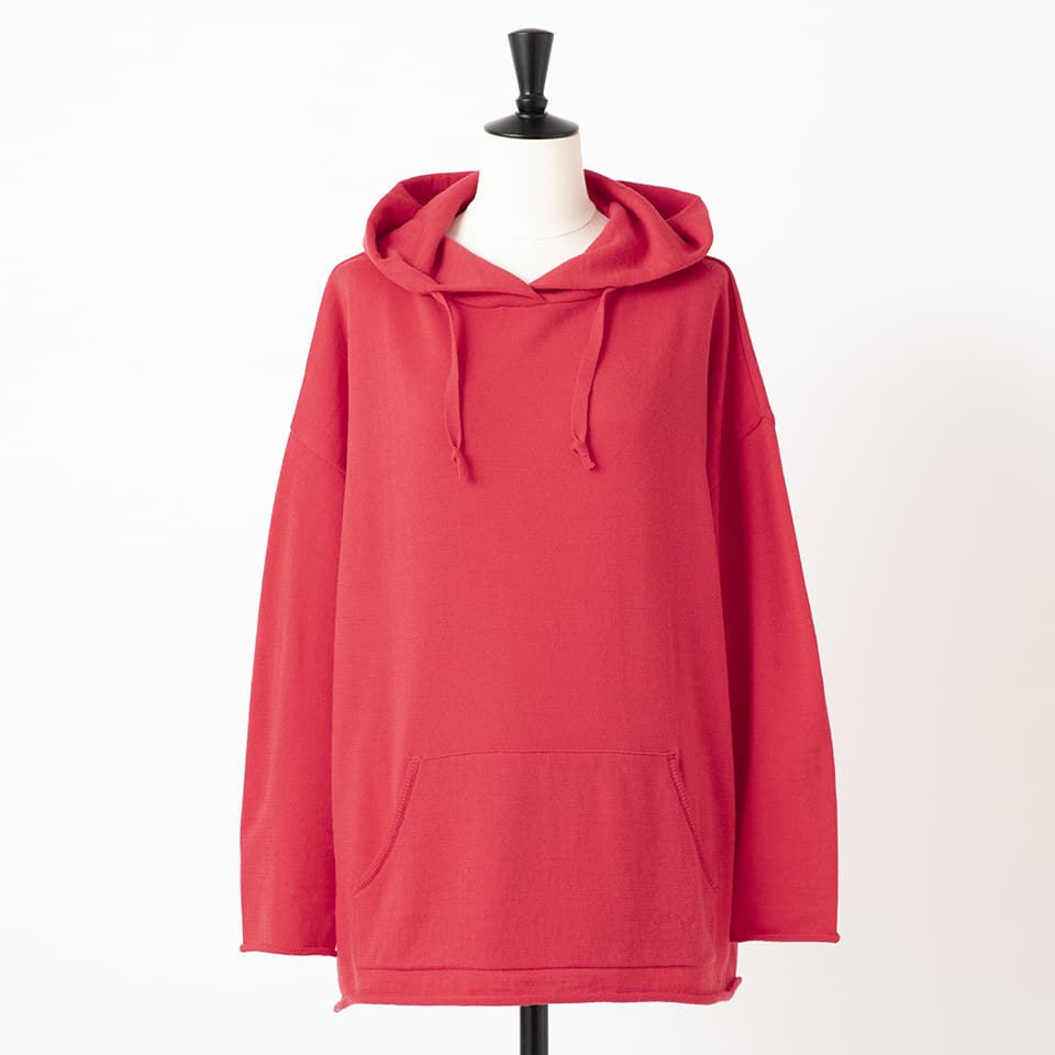 【MORE30%OFF!!】WOOL HOODED KNIT PULLOVER
