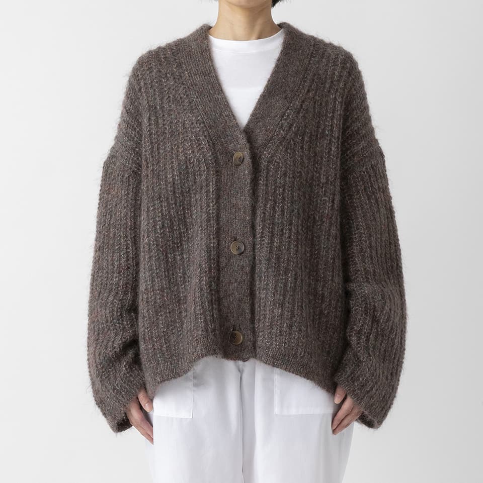 【MORE50%OFF!!】MOHAIR V-NECK CARDIGAN
