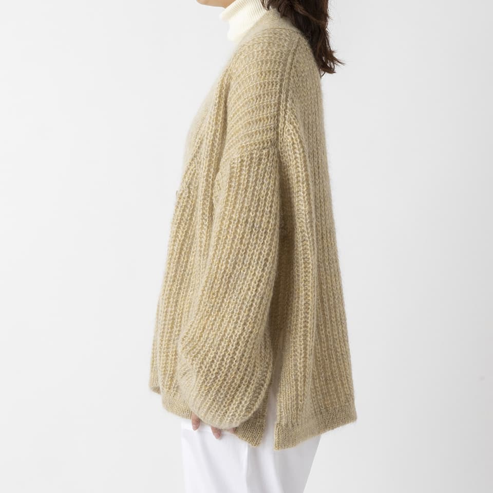 【MORE50%OFF!!】MOHAIR V-NECK CARDIGAN