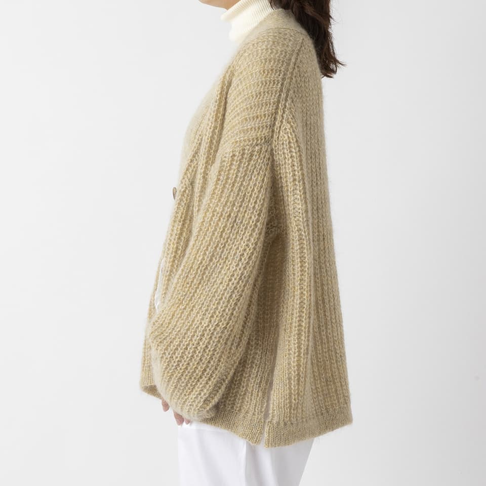 【MORE50%OFF!!】MOHAIR V-NECK CARDIGAN