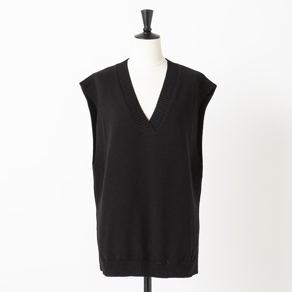 【MORE30%OFF!!】WOOL V-NECK KNIT VEST