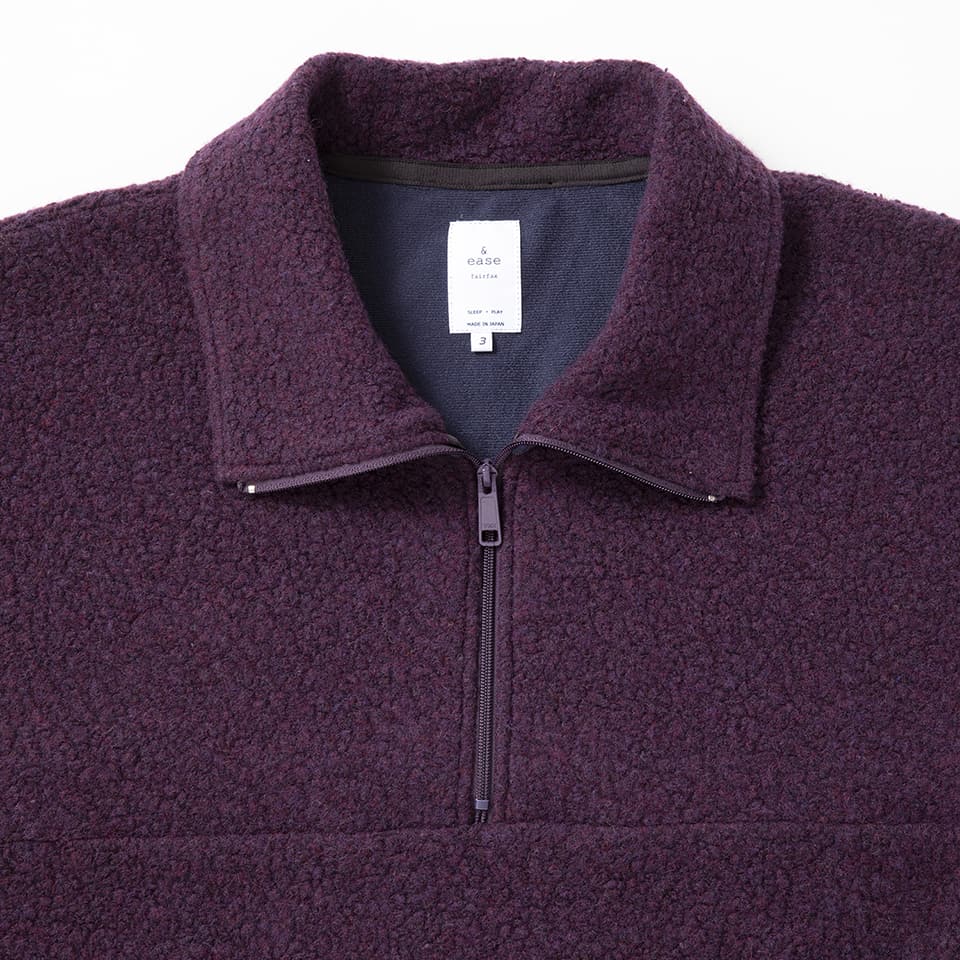 BOA FLEECE HALF ZIP PULLOVER