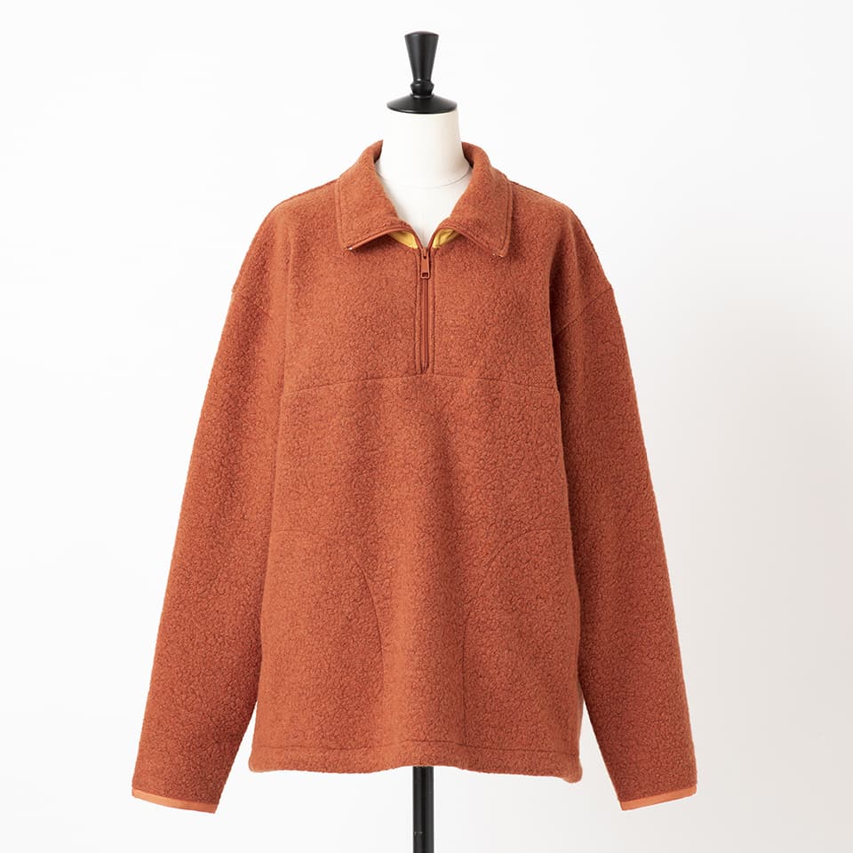 BOA FLEECE HALF ZIP PULLOVER