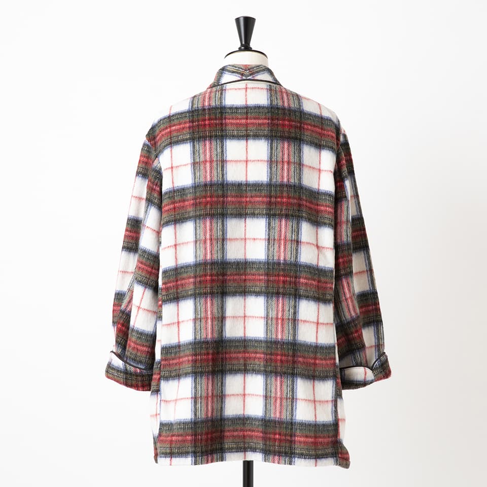 SHAWL COLLAR SHAGGY GOWN
