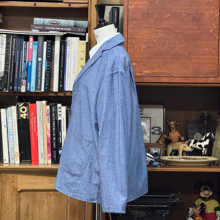 INDIGO DUNGAREE SUCK SHIRT