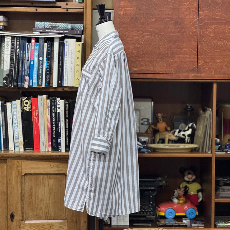 COTTON LINEN STRIPE APERO SHIRT
