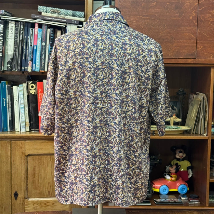 PRINTED CAMP COLLARED SHIRT