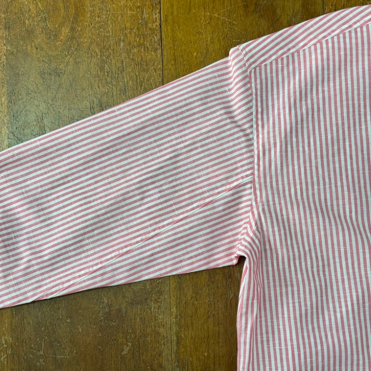 COTTON LINEN STRIPE SHIRT