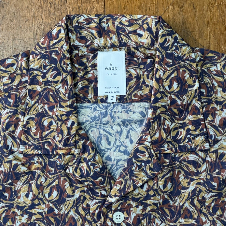 PRINTED CAMP COLLARED SHIRT