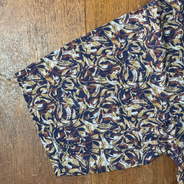 PRINTED CAMP COLLARED SHIRT