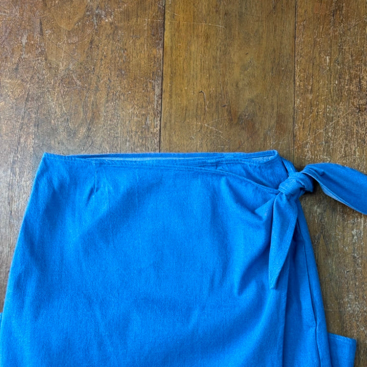 8OZ DENIM WRAP SKIRT
