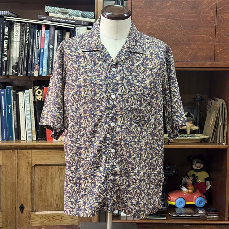 PRINTED CAMP COLLARED SHIRT