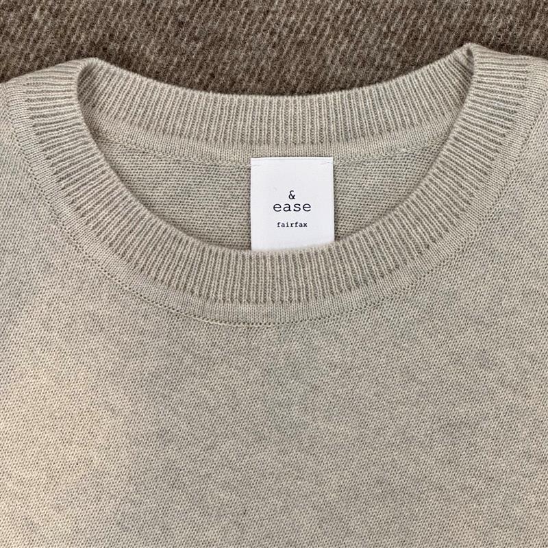 【MORE30%OFF!!】CASHMERE BIAS CREW NECK