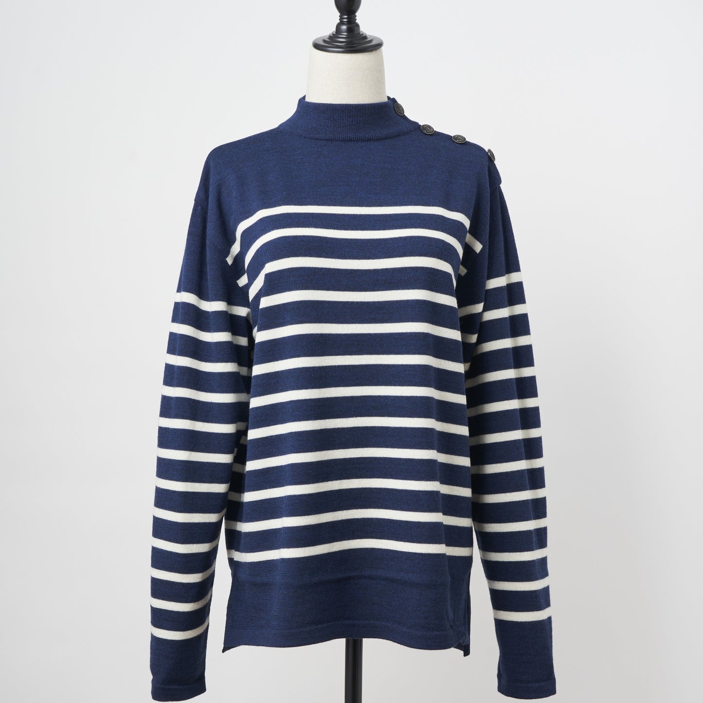 【MORE30%OFF!!】WOOL MARINE BORDER KNIT