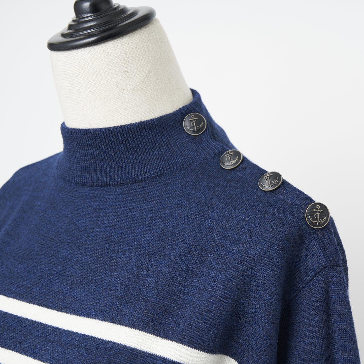 【MORE30%OFF!!】WOOL MARINE BORDER KNIT
