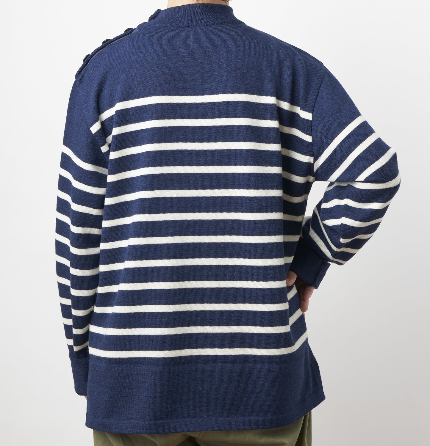 【MORE30%OFF!!】WOOL MARINE BORDER KNIT