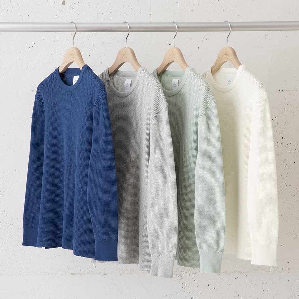 WAFFLE KNIT PULLOVER