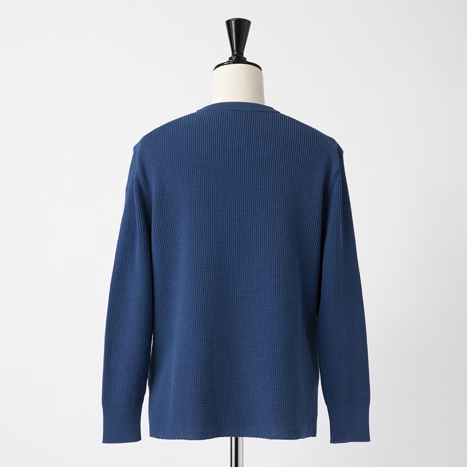 WAFFLE KNIT PULLOVER