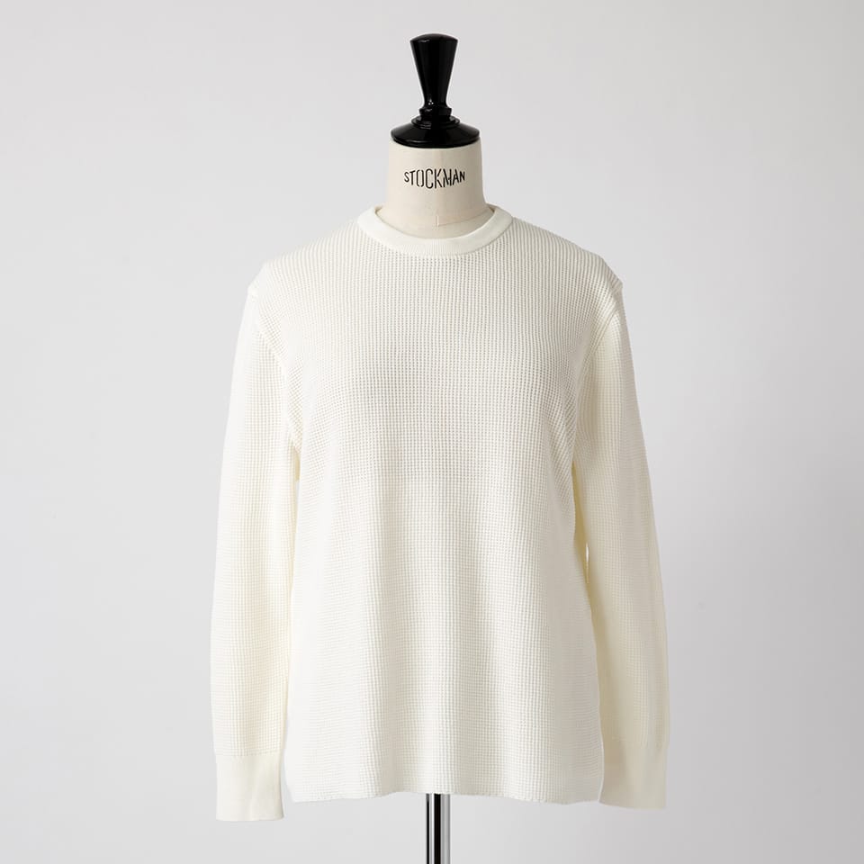 WAFFLE KNIT PULLOVER