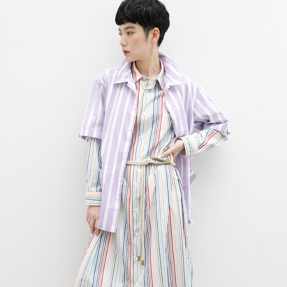 MULTI STRIPE NIGHT SHIRT