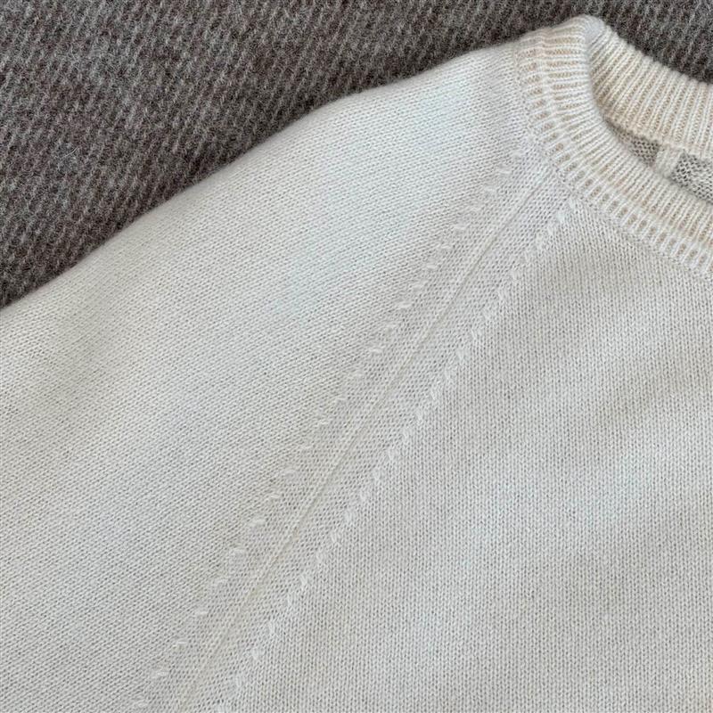 CASHMERE RAGLAN SLEEVE KNIT