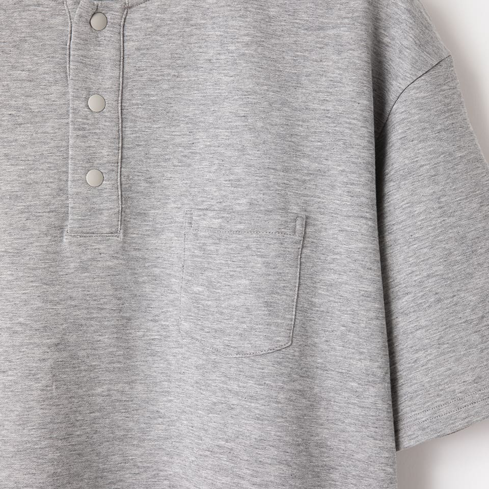 HENRY NECK SWEATSHIRT SHORTSLEEVE