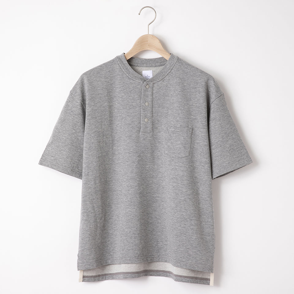 HENRY NECK SWEATSHIRT SHORTSLEEVE