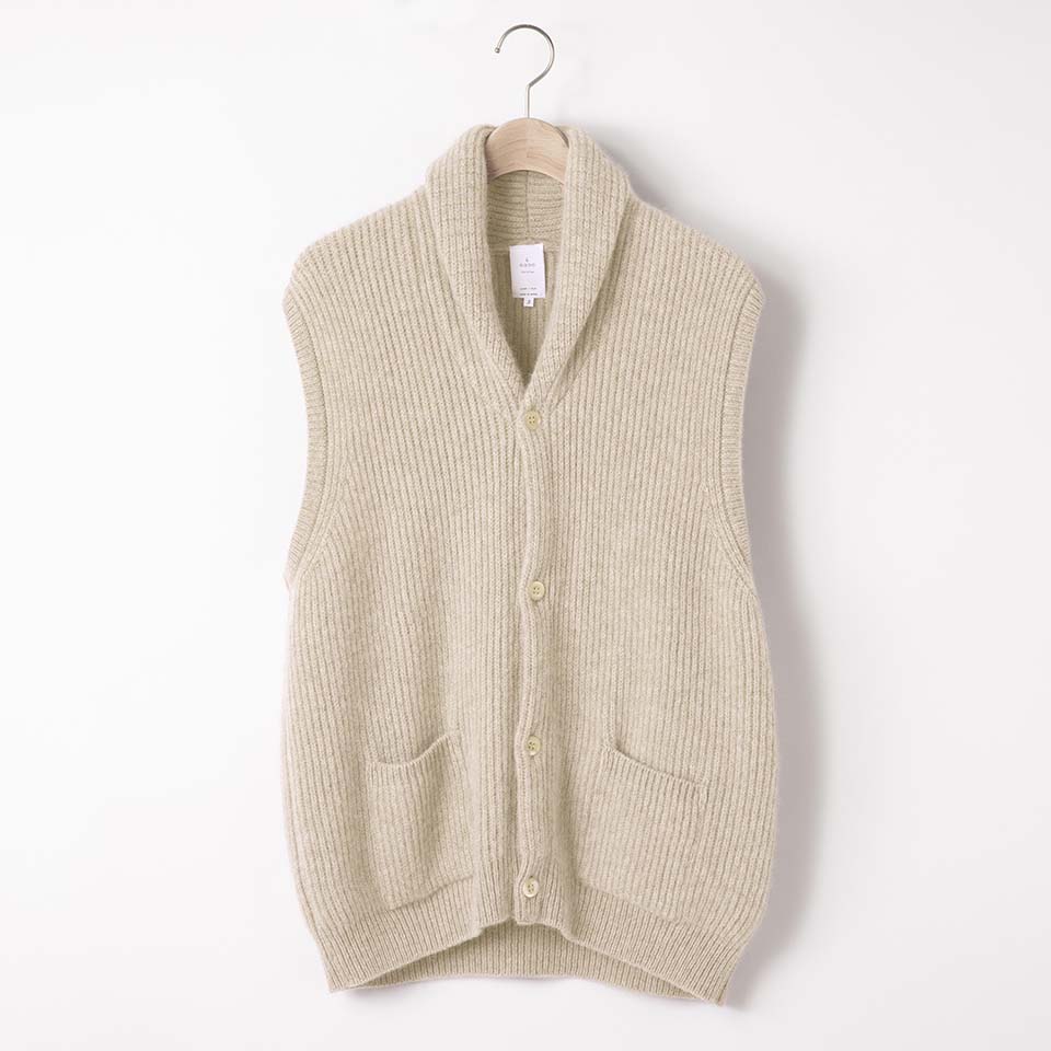 SHAWL COLLAR VEST – ＆ease fairfax