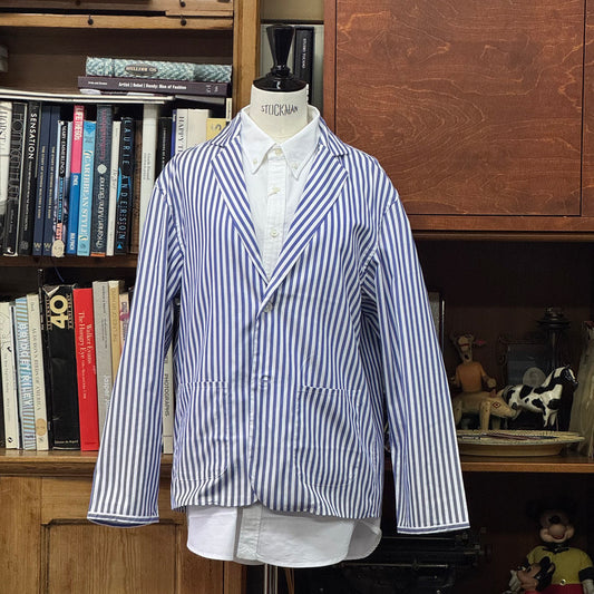 BLUE&WHITE STRIPE SUCK SHIRT