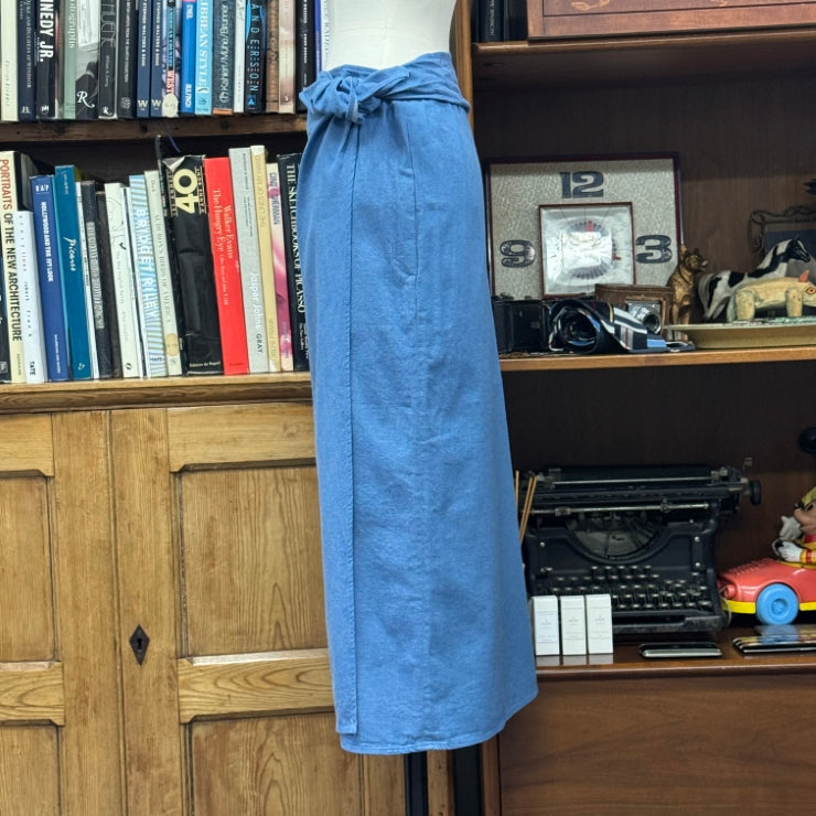 8OZ DENIM WRAP SKIRT