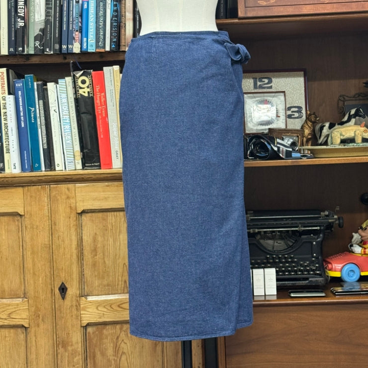 8OZ DENIM WRAP SKIRT