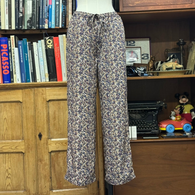 PRINTED SHIRRED PANTS FOR WOMEN's