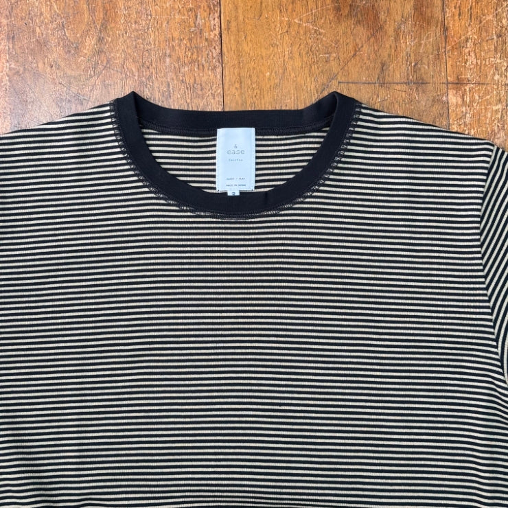 RIBBED BORDER T‐SHIRT FOR MEN's