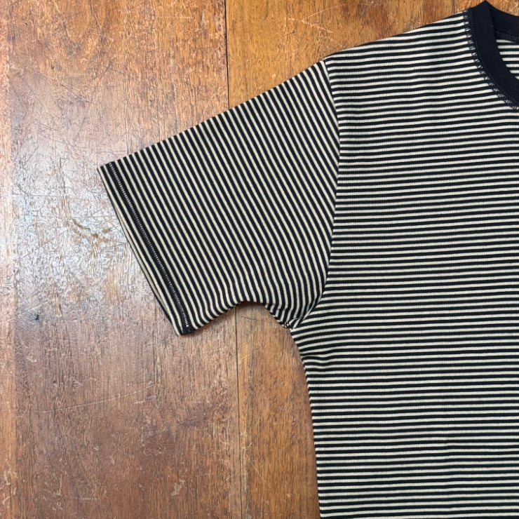 RIBBED BORDER T‐SHIRT FOR MEN's