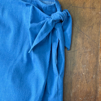 8OZ DENIM WRAP SKIRT