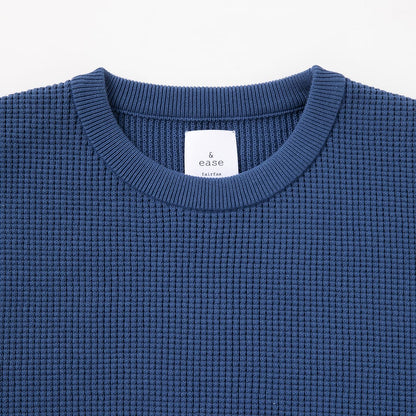 WAFFLE KNIT PULLOVER